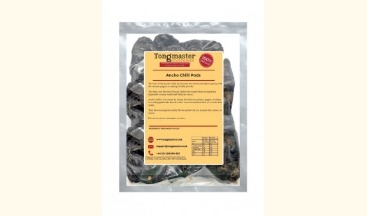 Ancho Dried Chilli  Pods whole Stemless - Highest Quality - 200g